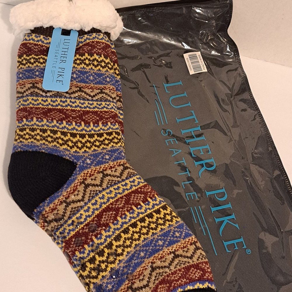 Luther Pike Seattle Multi Color Slipper Socks